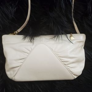 Brio! Vintage Cream Leather Purse